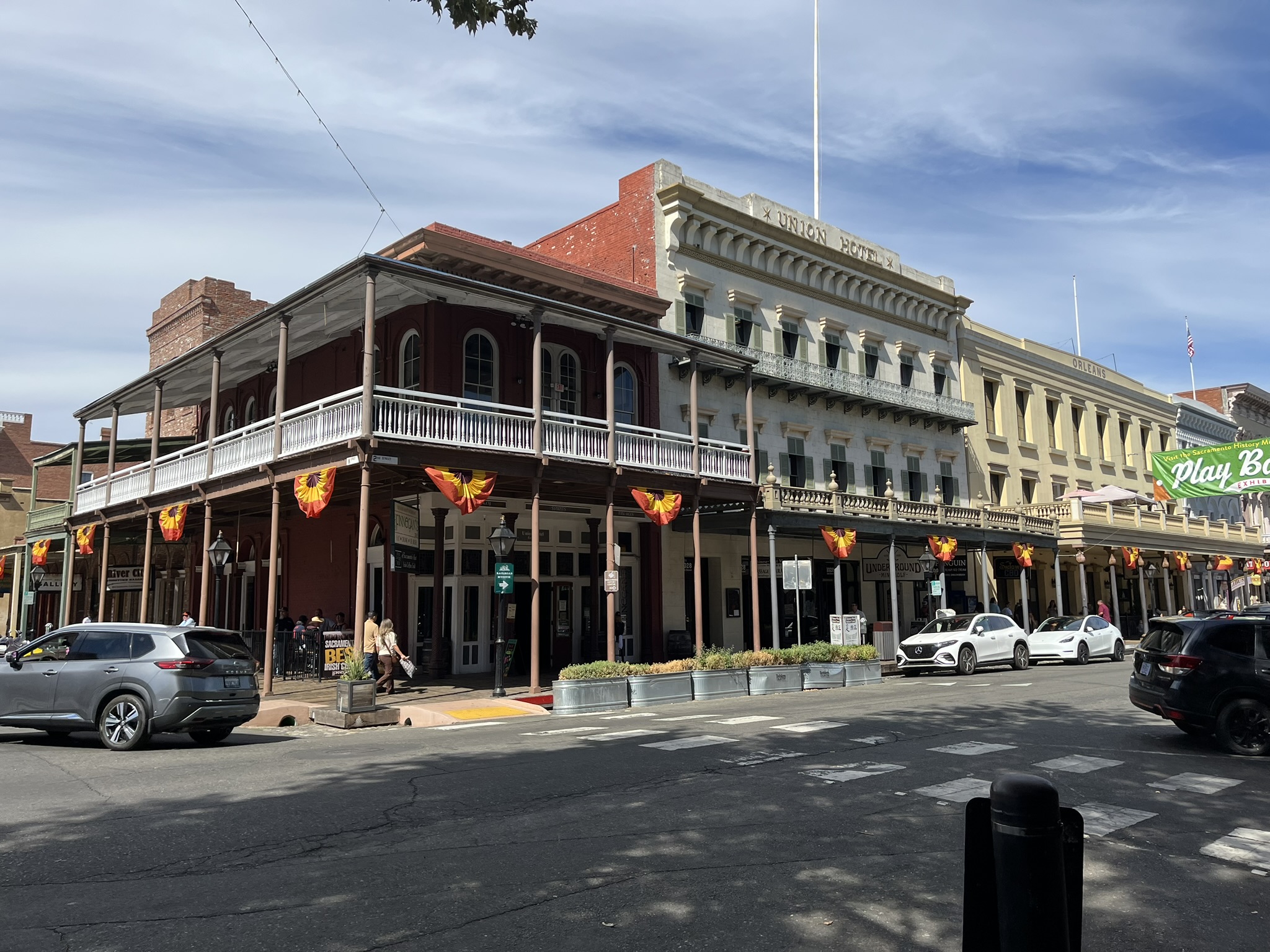 Union Hotel and BAR 1028 historic streetscape